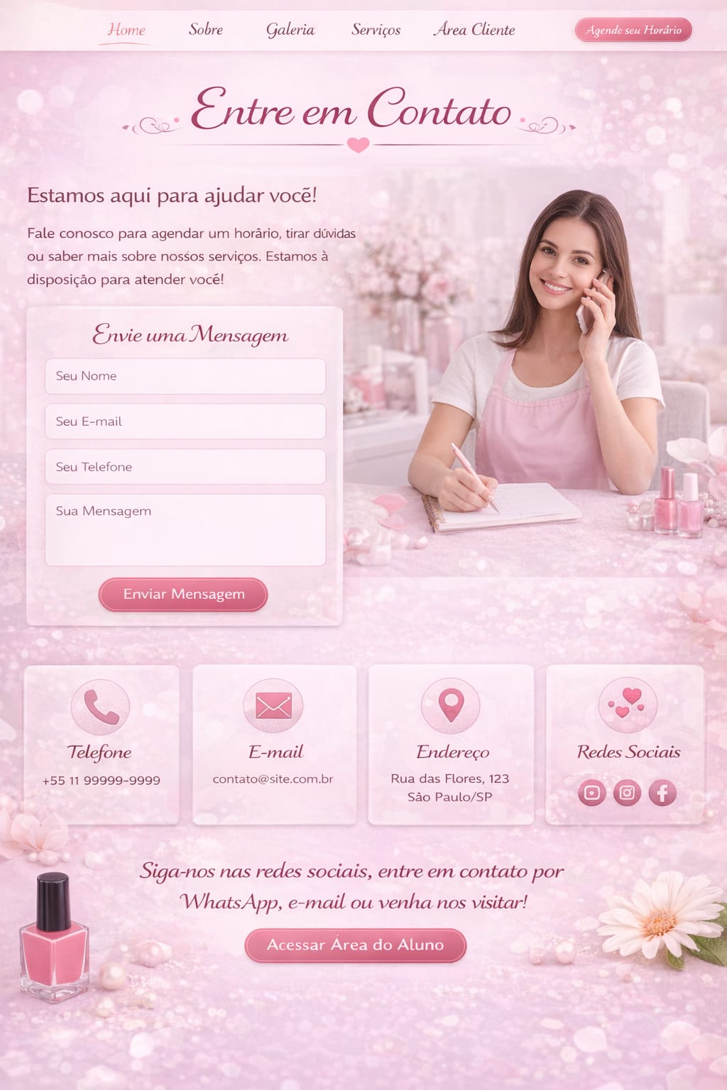Studio de Unhas • Contato